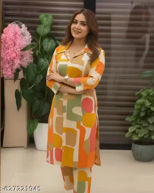 Stylish Printed Women's Kurta with Pant Set | Co-ord Set