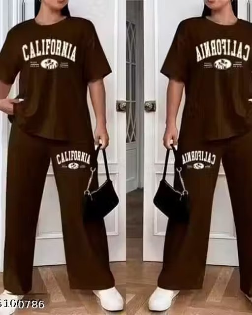 Girl's Pure Cotton Lycra Blend Embroidered Top and Bottom Combo Set